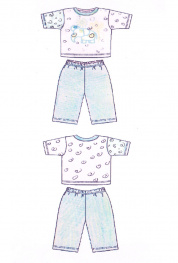 Пижама, арт. пж38м (футболка, штанишки) , супрем д / мал. 