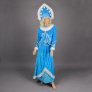 Снегурочка карнавальный костюм голубой cv-175