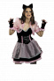 Кошечка черно-розовая карнавальный костюм 1121